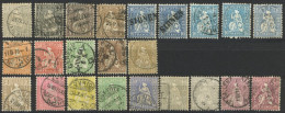 LOTS 20-35 O, 1862/7, 23 Werte, Teils In Nuancen, Etwas Unterschiedlich, Mi. über 900.- - Collections