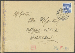 MILITÄRFELDPOST 1944, Feldpostbrief Mit FP-Nummer 00556, Gebirgsjäger Regiment, Mit Inhalt Und Zensur, Pracht - Altri & Non Classificati