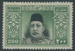 TÜRKEI 245 , 1914, 200 Ghr. Sultan Mehmed V, Falzreste, Pracht, Mi. 900.- - Other & Unclassified