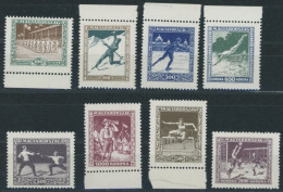 UNGARN 403-10 , 1925, Sport, Postfrischer Prachtsatz, Mi. 75.- - Andere & Zonder Classificatie