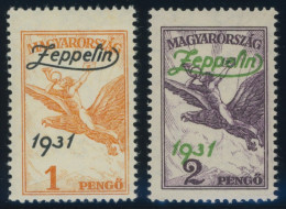 UNGARN 478/9 , 1931, Graf Zeppelin, Falzrest, Pracht - Altri & Non Classificati