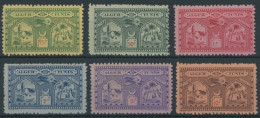 ALGERIEN , 1928, 25 - 10 Fr. Flugpost-Vignetten Alger-Tunis, 6 Postfrische Prachtwerte - Algerien (1962-...)