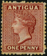 ANTIGUA 4aA , 1872, 1 P. Karmin, Wz. CC, Feinst, Mi. 160.- - 1858-1960 Colonie Britannique