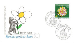 BERLIN FDC 1985 EXPO D'HORTICULTURE - 1981-1990