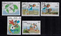 CUBA 1999 SCOTT 4035-4039 CANCELLED - Used Stamps