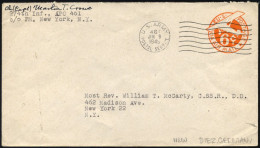 FELDPOST 1945, Ganzsachen-Feldpostbrief Mit K1-Wellenstempel U.S.ARMY/POSTAL SERVICE Des Armee-Postamtes 461 über Das Ha - Lettres & Documents