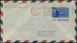 FELDPOST 1957, Feldpostbrief Vom Stützpunkt Wheelus über Das Armeepostamt Nach New York, Mit K1 Wellenstempel ARMY-AIRFO - Lettres & Documents
