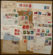 SLG. ALLE WELT Interessanter Briefposten Alle Welt Von 25 Belegen, Dabei SST, Zeppeline, Etc. Fundgrube - Autres & Non Classés