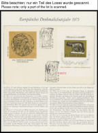 SONSTIGE MOTIVE ,Brief,BrfStk , Europäisches Denkmalschutzjahr 1975 Im Borek Spezial Falzlosalbum, Mit Einzelmarken, Str - Monumenti