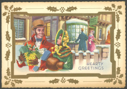 ALTE POSTKARTEN - VARIA Hearty Greetings, Dekorative, Farbige Grußkarte Zum Aufklappen - Autres & Non Classés