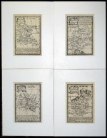 ALTE LANDKARTEN - DEUTSCH Atlas Minimus Illustratus By J. Gibson/E. Bowen: 4 Kleine Generalkarten Von Deutschland, 1774, - Sonstige & Ohne Zuordnung