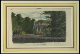 HAMBURG-BLANKENESE: Eine Villa, Kolorierter Holzstich Von Gehrts Von 1881 - Stiche & Gravuren