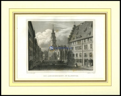 HANNOVER: Die Ägidienkirche, Stahlstich Von Osterwald/Poppel, 1840 - Stiche & Gravuren