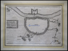 HÖXTER, Grundrißplan, Kupferstich Von Merian Um 1645 - Estampas & Grabados