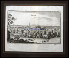 LIEBENAU/AUE, Gesamtansicht, Kupferstich Von Merian Um 1645 - Prenten & Gravure