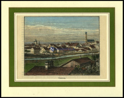 VILSBURG, Teilansicht, Kolorierter Holzstich Aus Malte-Brun Um 1880 - Estampes & Gravures