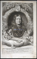 Graf Gustav Bonde, Reichs-Rat Am Schwedischen Hof, Portrait Von Ca. 1668, Kupferstich Von Pufendorf Aus `Sieben Bücher V - Litografia