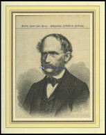 Melchior Nehr, Heimatdichter, Holzstich Nach Kriehuber Um 1880 - Lithographies