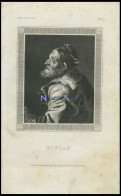 Titian, Stahlstich Von B.I. Um 1840 - Litografia