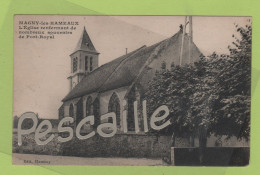 78 YVELINES - CP MAGNY LES HAMEAUX - L'EGLISE RENFERMANT DE NOMBREUX SOUVENIRS DE PORT-ROYAL - EDIT. HAMOUY - Magny-les-Hameaux