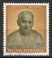 India 1961. Scott #340 (U) Motilal Nehru  *Complete Set* - Usati