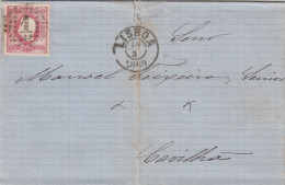 Portugal, Carta  Circulada De Lisboa Para A Covilhã Em 1869 - Covers & Documents