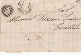 Portugal, Carta  Circulada De Mangualde Para A Covilhã Em 1869 - Cartas & Documentos
