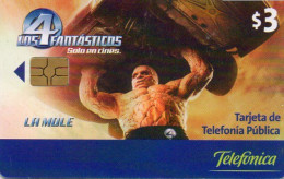 ECUADOR - CHIP CARD - CINEMA MOVIE COMICS - MARVEL - THE FANTASTIC 4 - THE THING - Equateur
