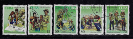 CUBA 2001 SCOTT 4203-4207 CANCELLED - Used Stamps