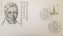 BERLIN FDC 1981 200 ANS KARL SCHINKEL - 1981-1990