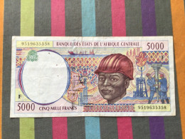 AFRIQUE CENTRALE Billet De 5000 Francs - Central African States