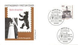 BERLIN FDC 1980 MONUMENT - 1981-1990