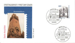 BERLIN FDC 1980 MONUMENT - 1981-1990