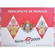 Monaco, Albert II, Coffret 1c. à 2€, 2009, Monnaie De Paris, BU, FDC - Monaco