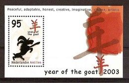 Nederlandse Antillen NVPH Nr 1425 Postfris/MNH Jaar Van De Geit, Year Of The Goat, Chevre 2003 - Curaçao, Nederlandse Antillen, Aruba