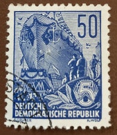 Germany DDR 1957 5yr Plan 50 Pfg - Used - Gebraucht