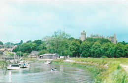 ARUNDEL CASTLE FROM THE RIVER, ARUNDEL, SUSSEX, ENGLAND. UNUSED POSTCARD   Wt9 - Arundel