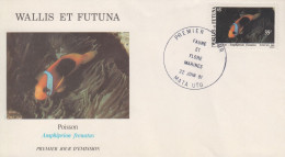 Enveloppe  FDC  1er  Jour    WALLIS  Et  FUTUNA     Faune  Et   Flore   Marines   Poisson   1981 - FDC