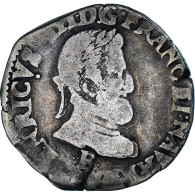 France, Henri IV, 1/2 Franc, Angers, TB, Argent, Gadoury:590 - 1589-1610 Henry IV The Great