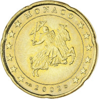 Monaco, Rainier III, 20 Euro Cent, 2002, Paris, SPL, Laiton, KM:171 - Monaco