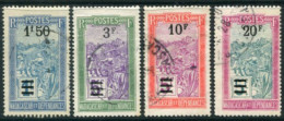 MADAGASCAR 1922 Surcharges 1.50 To 20 F,. Used.  Yv. 152-155 - Usados