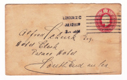 Embossed Postal Stationery London Londres England Southend-on-Sea King EDWARD VII One Penny - Interi Postali