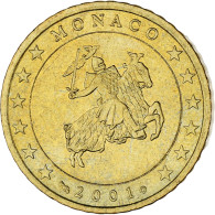 Monaco, Rainier III, 50 Euro Cent, 2001, Paris, SPL, Laiton, KM:172 - Monaco