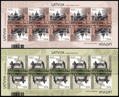 Latvia Lettland Lettonie 2017 Europa CEPT Castles And Fortresses Set Of 2 Sheetlets Mint - 2017
