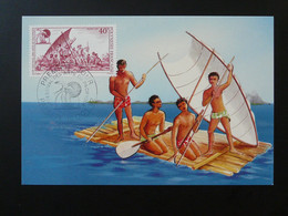 Carte Maximum Card Radeau Festival Des Arts Du Pacifique Polynesie Francaise 1992 - Cartes-maximum