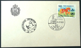 San Marino - 1983 Fdc 20° Programma Alimentare Mondiale Alimentaire Cachet Spécial Sonderstempel - Collections (sans Albums)