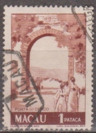 MACAU - 1950-51, Motivos Locais. Novas Cores,  1 P.  D. 14 1/4   (o)  MUNDIFIL  Nº 348 - Gebraucht