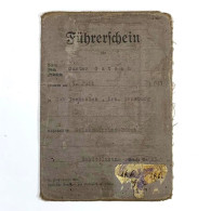 Fuhrerschein 1939 Gelsenkirchen WW2 German Drivers License - 1939-45