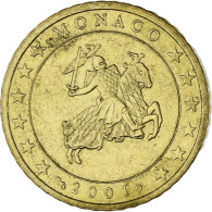 Monaco, Rainier III, 50 Euro Cent, 2001, Paris, SPL, Laiton, Gadoury:MC177 - Monaco