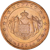 Monaco, Rainier III, 2 Euro Cent, 2001, Paris, SPL, Cuivre Plaqué Acier, KM:168 - Monaco